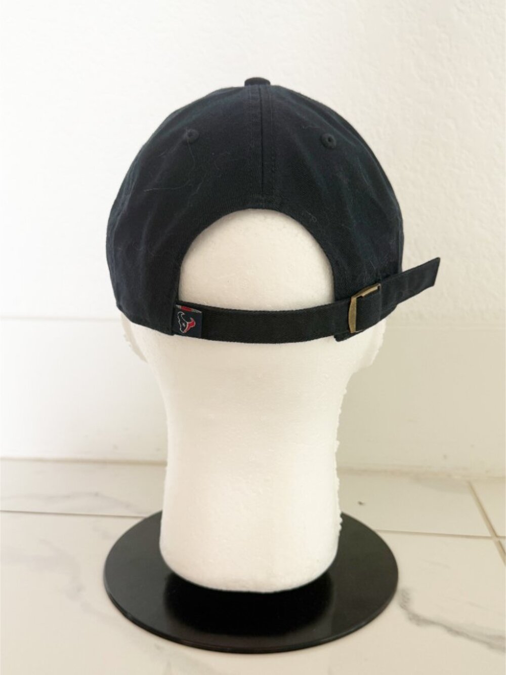 Houston Texans NFL Team Apparel Strapback Cap Hat OSFA Blue Adjustable - Picture 4 of 8